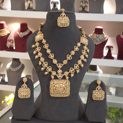 Yashvi moissanite polki set