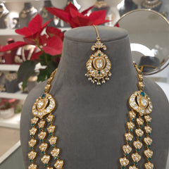 Hushan Polki necklace set
