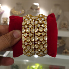 Aavni moissanite polki bangles