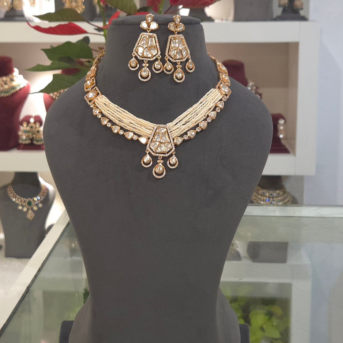 Anamika polki necklace sets