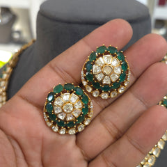 Amritaa Mossanite Polki set