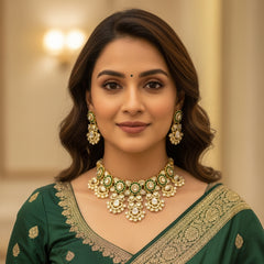 Anandita moissanite necklace set