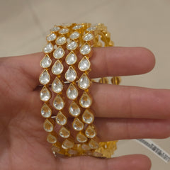 Sazia kundan polki bangles