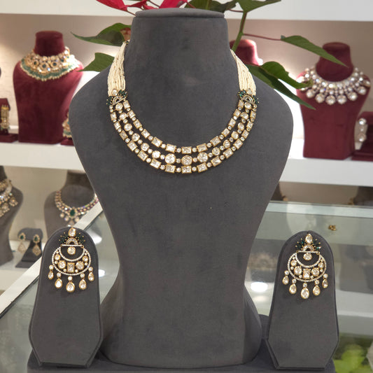 Kajal polki necklace set