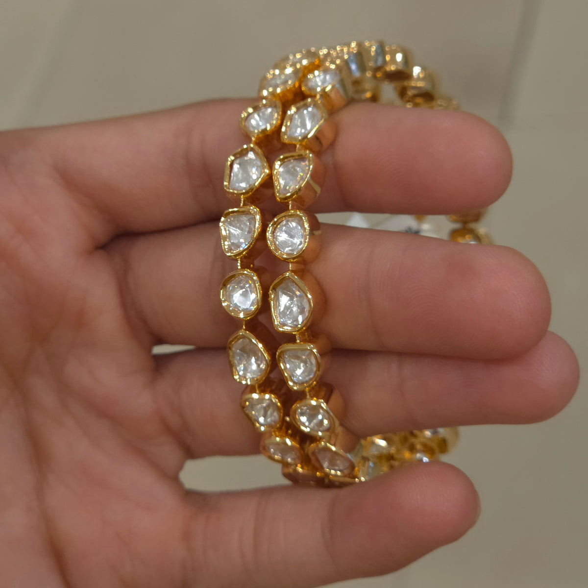 Kusum polki bangles