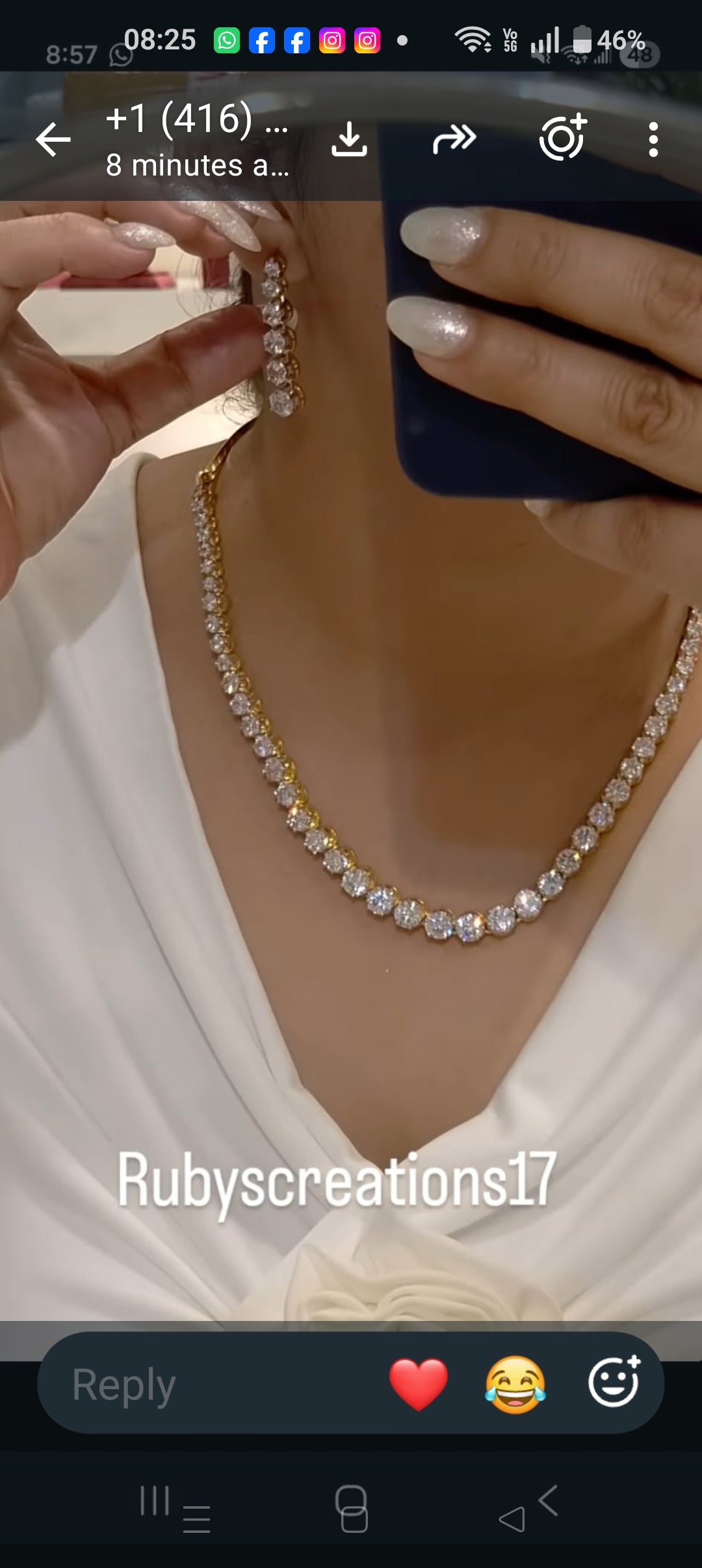Liyaa a.d neckline set