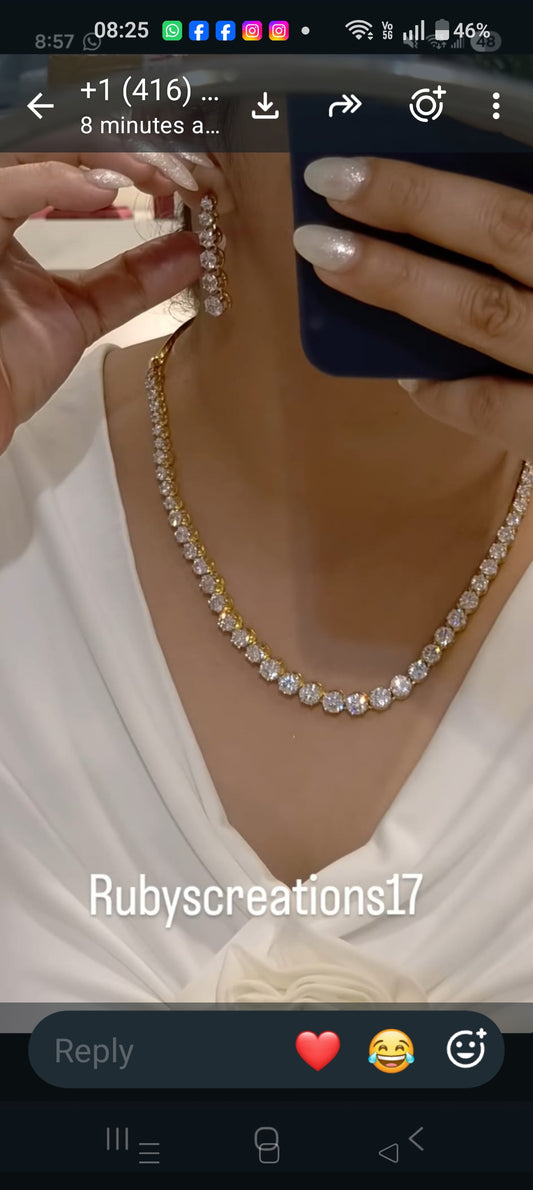 Liyaa a.d neckline set