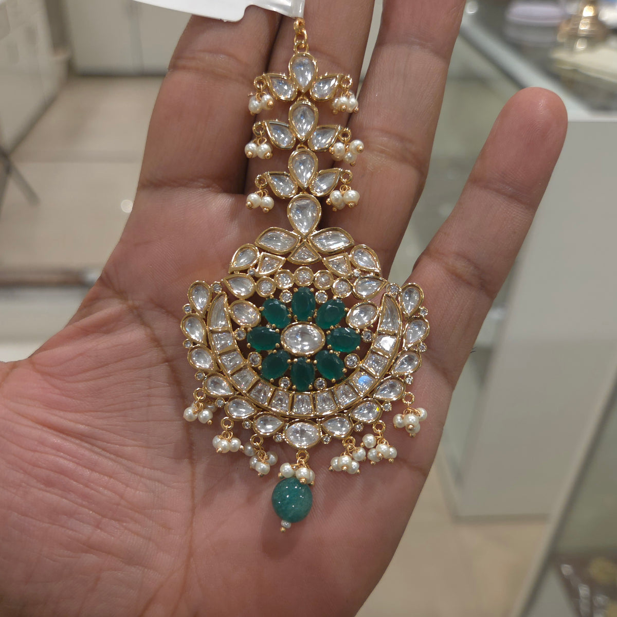 Aysha Polki Maangtikka