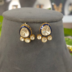 Moissanite polki neckline set