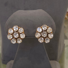 Chahat moissanite polki studs