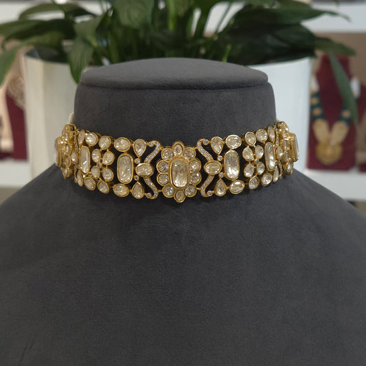 Dhaara moissanite choker set