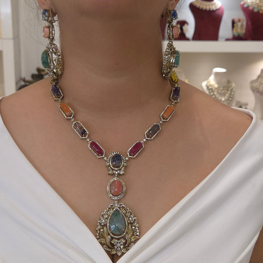 Rehana pastel statement set