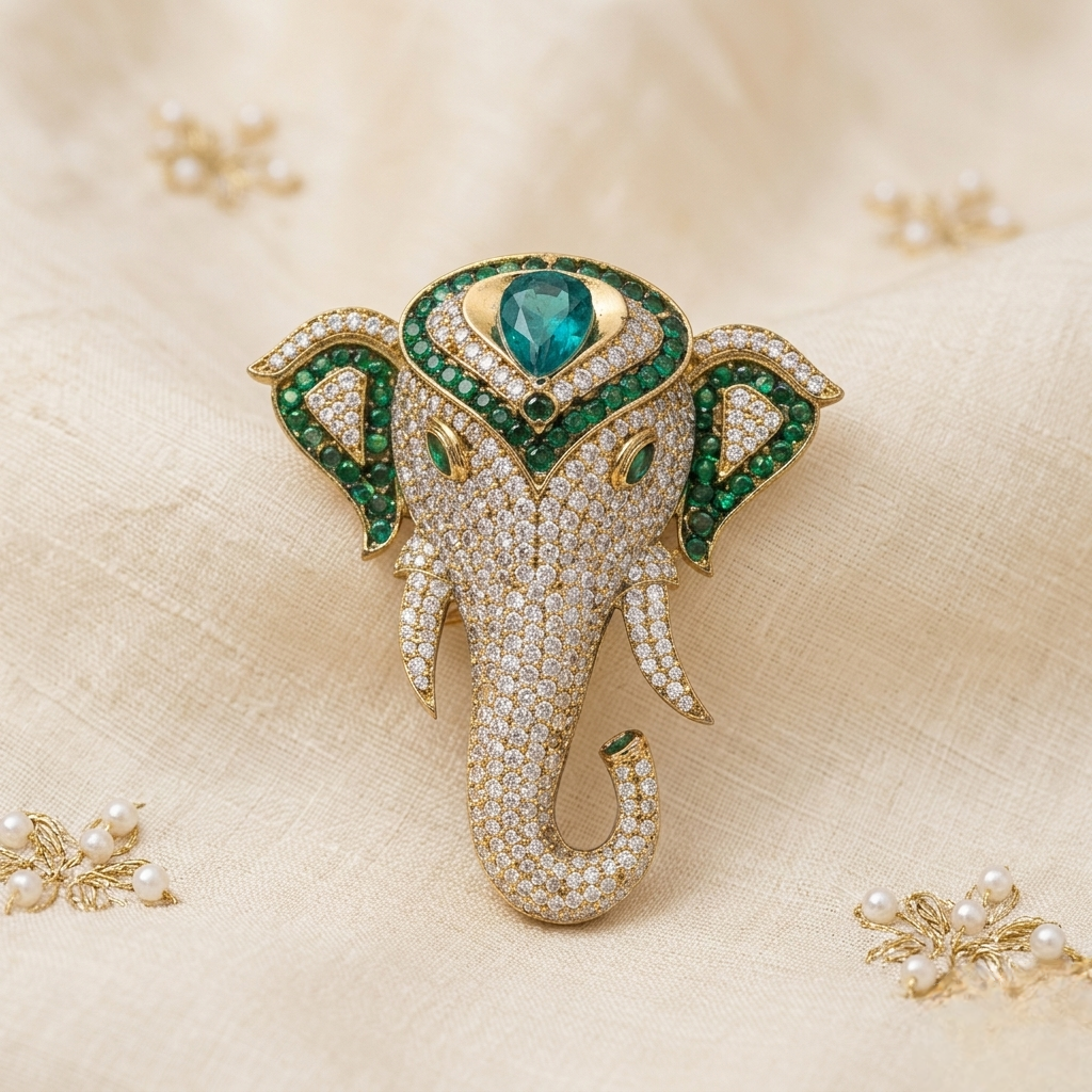Kartik Ad brooch