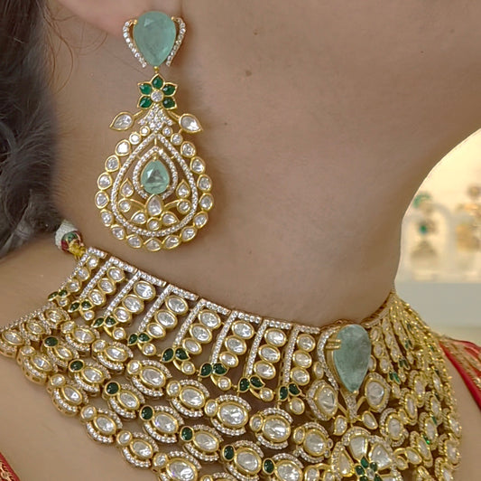 Nusrat bridal polki set
