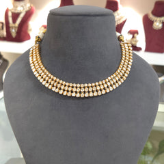 Riddhi moissanite polki set