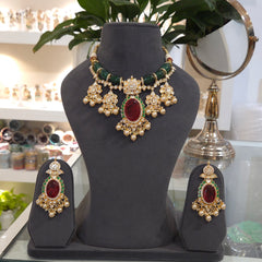 Jayanthi moissanite polki set