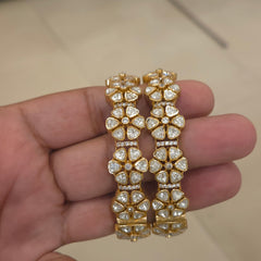 Anjali moissanite polki bangles