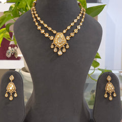 Parveen polki necklace set