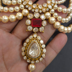 Mishti moissanite polki set