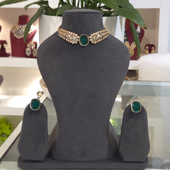 Rashi moissanite polki set