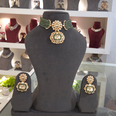 Zeenat moissanite polki choker