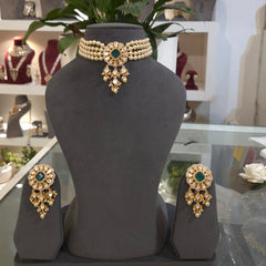 Raaga moissanite polki choker set