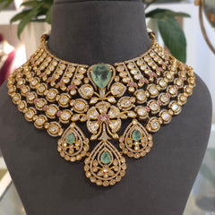 Nusrat bridal polki set