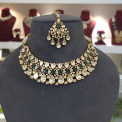 Nihar moissanite polki set