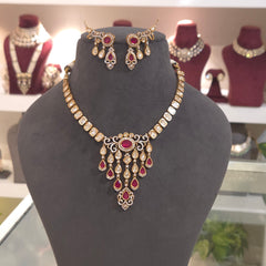 Mohini polki neckline set