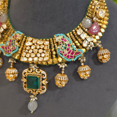 The vindhya nizam moissanite polki set