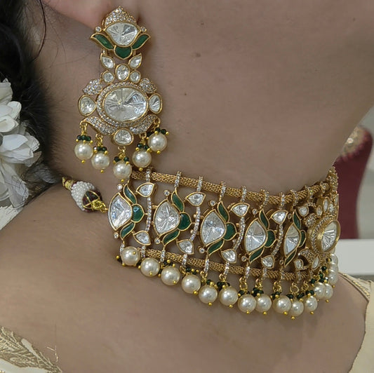 Heena polki choker set
