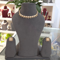Mini polki necklace set