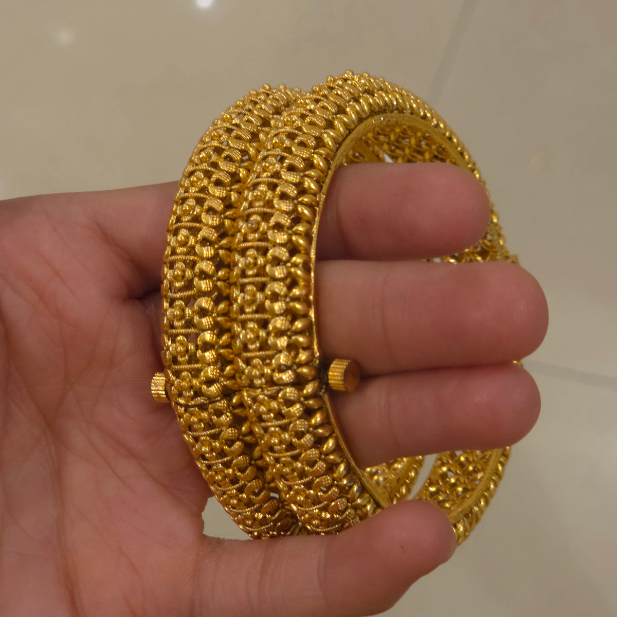 Yashvi Antique gold bangles