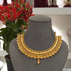 Basant Antique gold necklace set