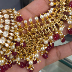 Niharika moissanite polki set