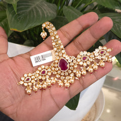 Ranbir moissanite polki kalgi