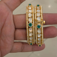 Zaid moissanite polki bangles