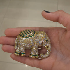 Elephant Ad brooch