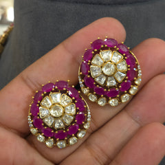 Amritaa Mossanite Polki set