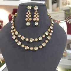 Milo moissanite polki set