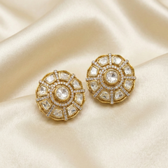 Richa moissanite polki studs