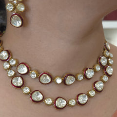 Milo moissanite polki set