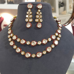 Milo moissanite polki set