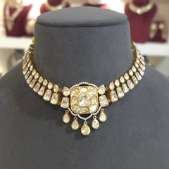 Siddhi moissanite polki set