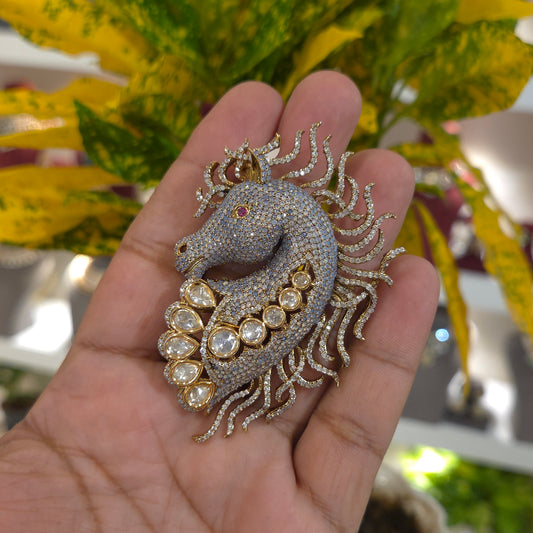 Unicorn designer brooch