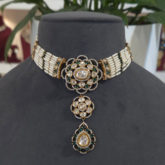 Mridhu moissanite choker set