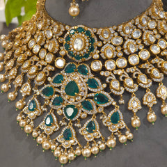 Smitha polki necklace set