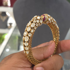 Misha moissanite polki bracelet