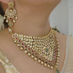 Rekha Bridal Polki necklace set