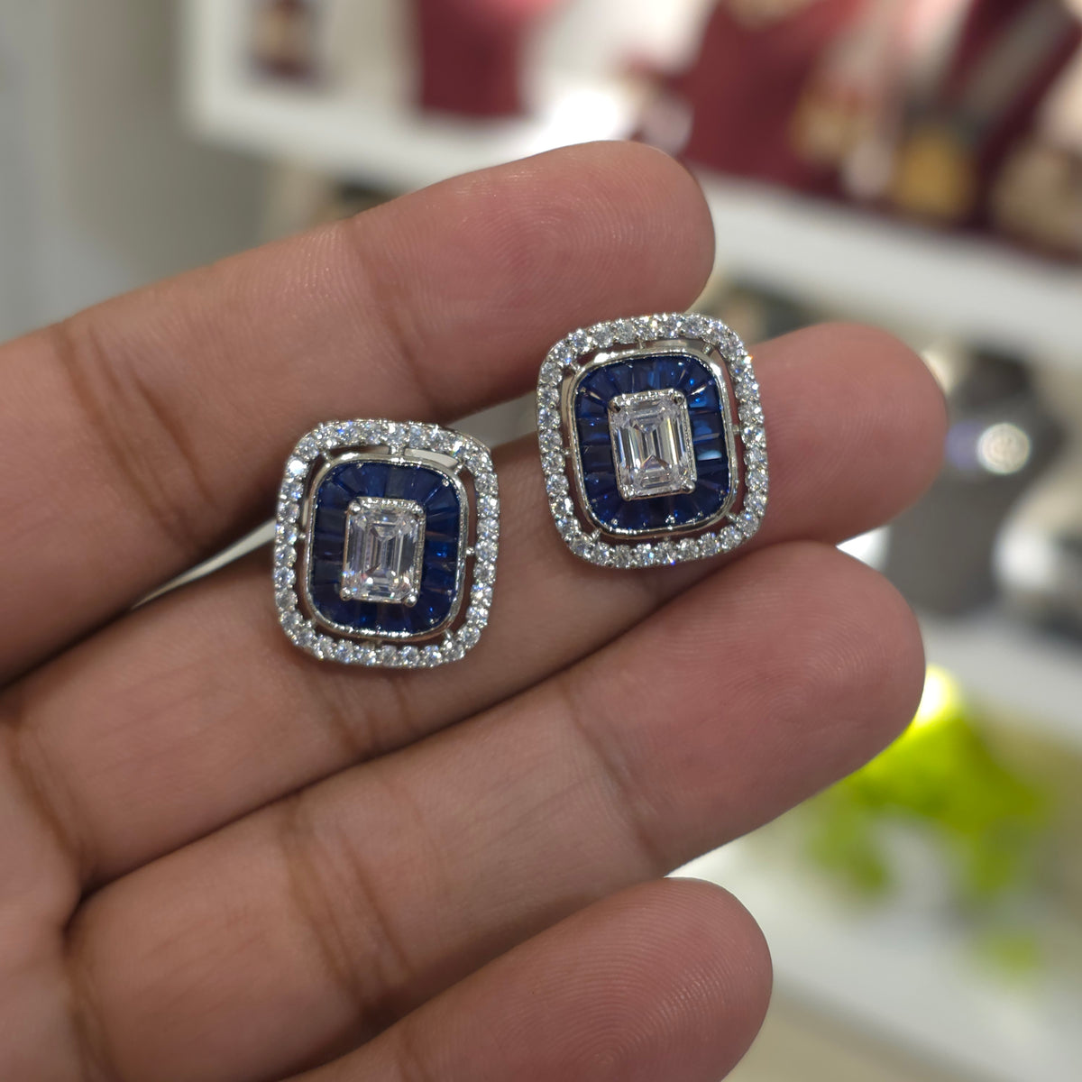 Claire cz coloured studs